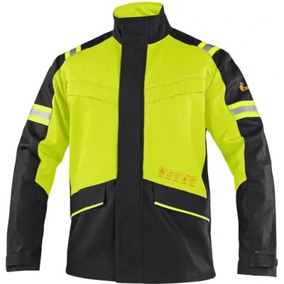 Jachetă antistatica, antiacida si anti flacara CXS WorkTech-Multi, multifuncțională, galben-negru, bandă reflectorizantă / CXS / Antistatica, ignifuga hi-vis, reflectorizanta