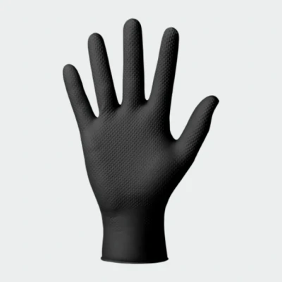 Mănuși din nitril MERCATOR GOGRIP BLACK, 50 bucăți, fără pudră / Mercator / Unica folosinta