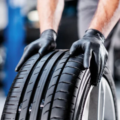 Mănuși din nitril MERCATOR GOGRIP BLACK, 50 bucăți, fără pudră / Mercator / Unica folosinta