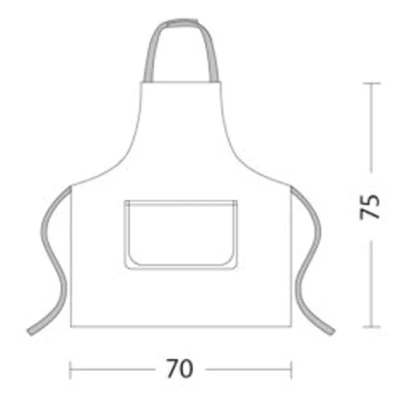 Șorț de lucru din piele ecologica TOKYO, culoare neagră 380807 / Palltex / Sorturi
