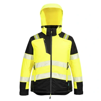 PW3 Jacheta Hi-Vis de Iarna pentru Femei, Galben/Negru sau Portocaliu/Negru T162 / Portwest / Scurte, Jachete impermeabile de iarna hi-vis, reflectorizante
