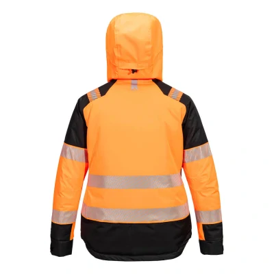PW3 Jacheta Hi-Vis de Iarna pentru Femei, Galben/Negru sau Portocaliu/Negru T162 / Portwest / Scurte, Jachete impermeabile de iarna hi-vis, reflectorizante