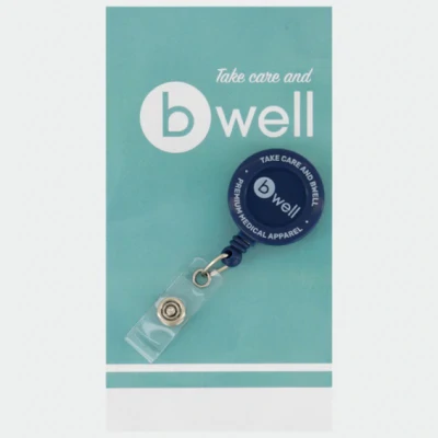 Suport pentru ecuson Bwell BADGE / BWell / Cureluse port legitimatie, lanyard, bratari, suport (badge) legitimatii