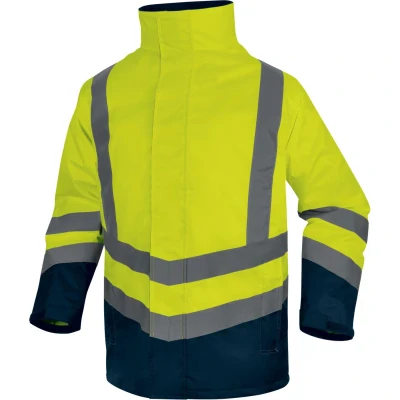 Parka 5 în 1 OPTIMUM 3 / DeltaPlus / Scurte, Jachete impermeabile de iarna hi-vis, reflectorizante