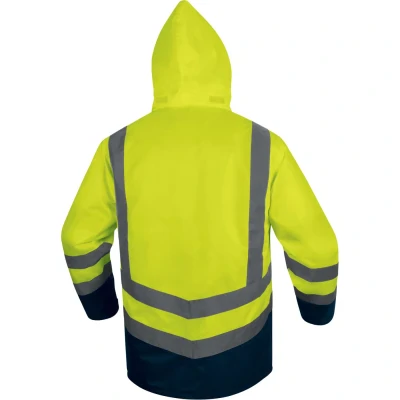 Parka 5 în 1 OPTIMUM 3 / DeltaPlus / Scurte, Jachete impermeabile de iarna hi-vis, reflectorizante