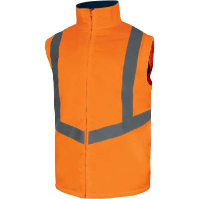 Parka 5 în 1 OPTIMUM 3 / DeltaPlus / Scurte, Jachete impermeabile de iarna hi-vis, reflectorizante