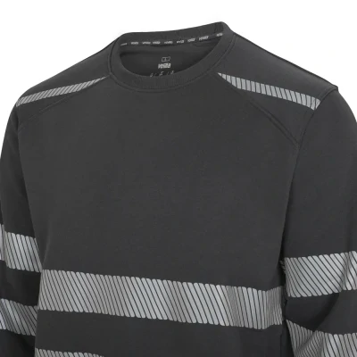 Bluză cu guler rotund și bandă segmentată 355701 / Velilla / Tricouri cu maneca lunga, hi vis, reflectorizante