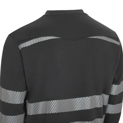 Bluză cu guler rotund și bandă segmentată 355701 / Velilla / Tricouri cu maneca lunga, hi vis, reflectorizante