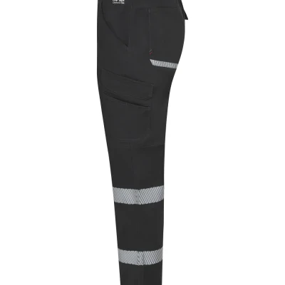 Pantaloni elastici cu bandă reflectorizanta segmentată 353032S / Velilla / Pantaloni talie reflectorizanti, hi-vis