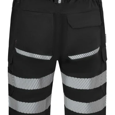 Bermuda din material elastic, cu bandă reflectorizanta segmentată 353042S / Velilla / Pantaloni scurti hi-vis, reflectorizanti