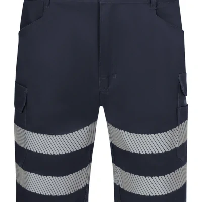 Bermuda din material elastic, cu bandă reflectorizanta segmentată 353042S / Velilla / Pantaloni scurti hi-vis, reflectorizanti