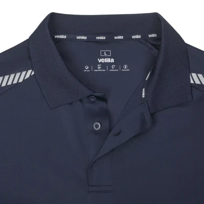 Tricou polo cu mânecă scurtă și bandă reflectorizanta segmentată 355501 / Velilla / Tricouri POLO (cu guler si nasturi) fluorescente, reflectorizante