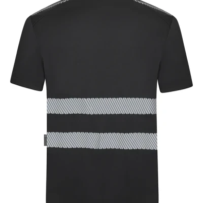 Tricou cu mânecă scurtă și bandă reflectorizanta segmentată 355601 / Velilla / Tricouri la baza gatului fluorescente, reflectorizante
