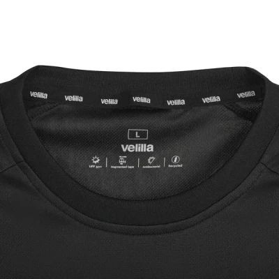 Tricou cu mânecă scurtă și bandă reflectorizanta segmentată 355601 / Velilla / Tricouri la baza gatului fluorescente, reflectorizante