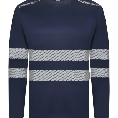 Tricou cu mânecă lungă și bandă reflectorizanta segmentată 355602 / Velilla / Tricouri cu maneca lunga, hi vis, reflectorizante